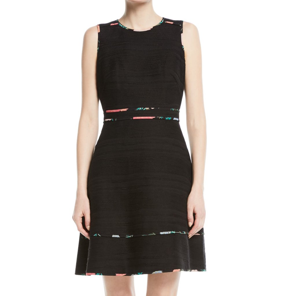 Nwot Kate Spade Sleeveless Blossom Trim Tweed Mini Dress Size 0
